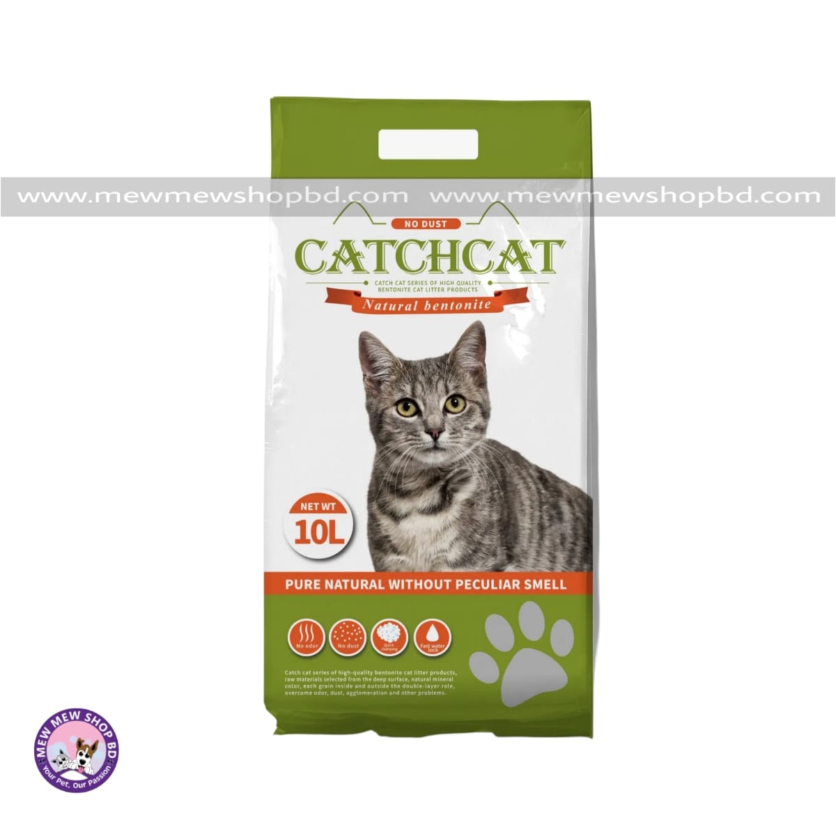 CatchCat Bentonite Cat Litter Apple 10L