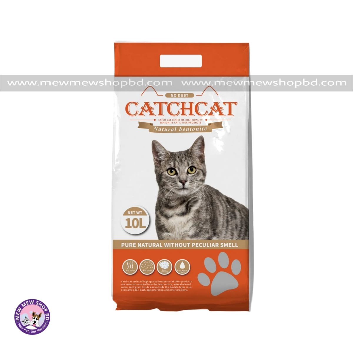 CatchCat Bentonite Cat Litter Rose 10L