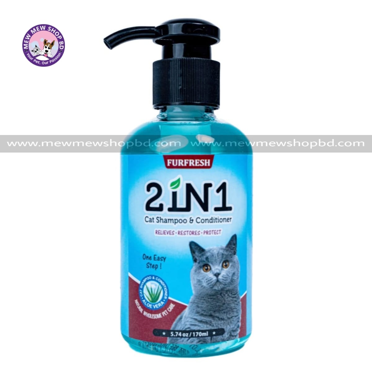 Furfresh 2in1 Cat Shampoo & Conditioner 170ml