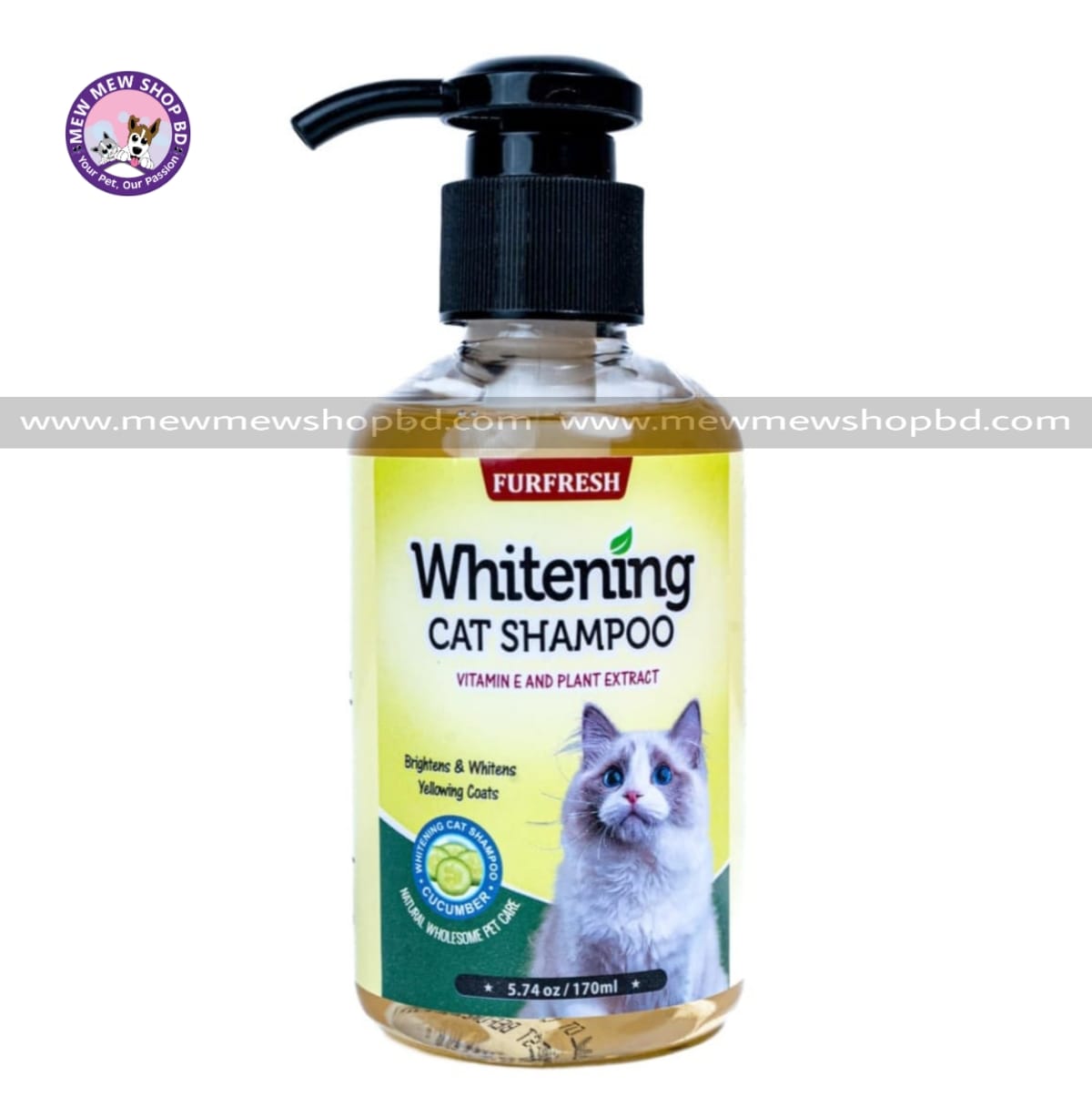 Furfresh Whitening Cat Shampoo 170ml
