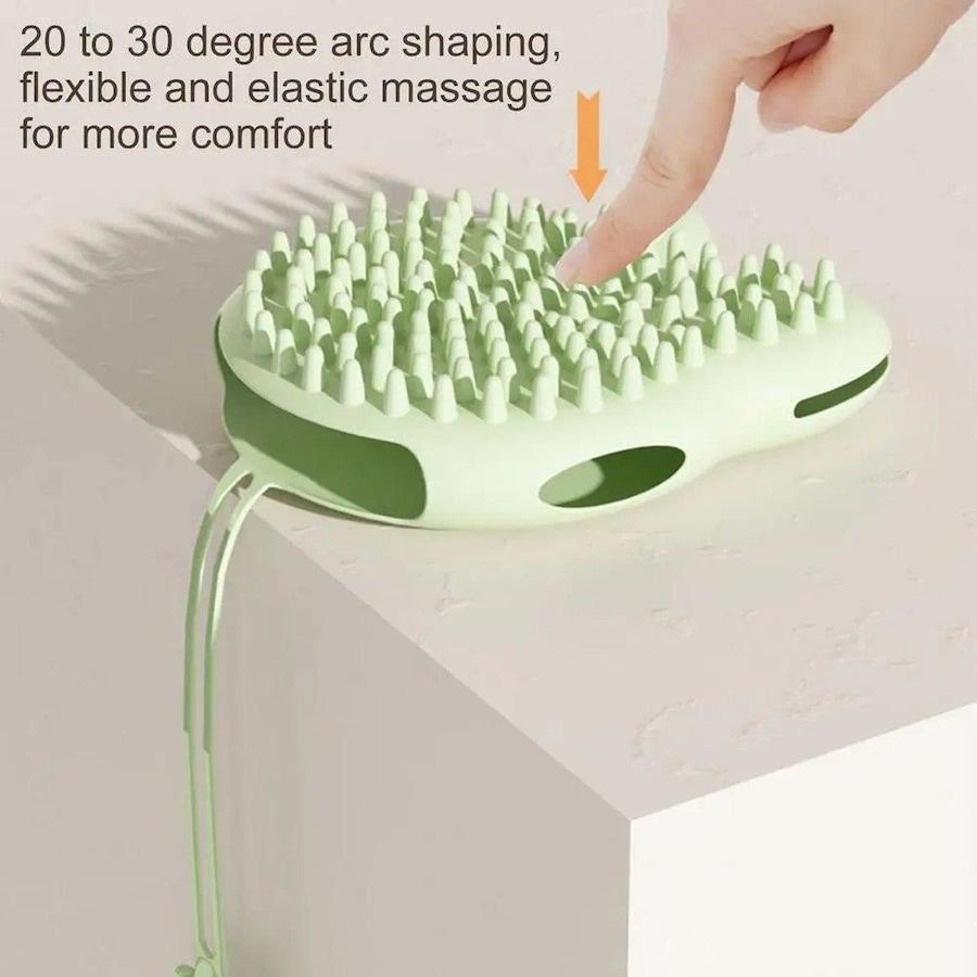 2 in 1 Pet Grooming Gloves Adorable Shape Pet Grooming Massage Glove and Bath Brush for Dogs Cats Rabbits  (1pcs)