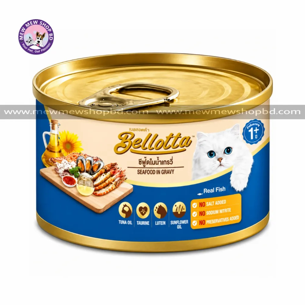 Bellotta Adult Can Seafood in Gravy 85gm