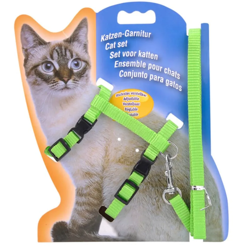 Cat Plain Harness with Leash and Adjustable for Pet cat