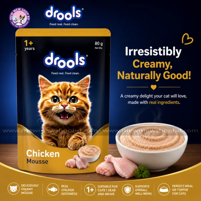 Drools Adult Cat Pouch Chicken Mousse Flavor 80g