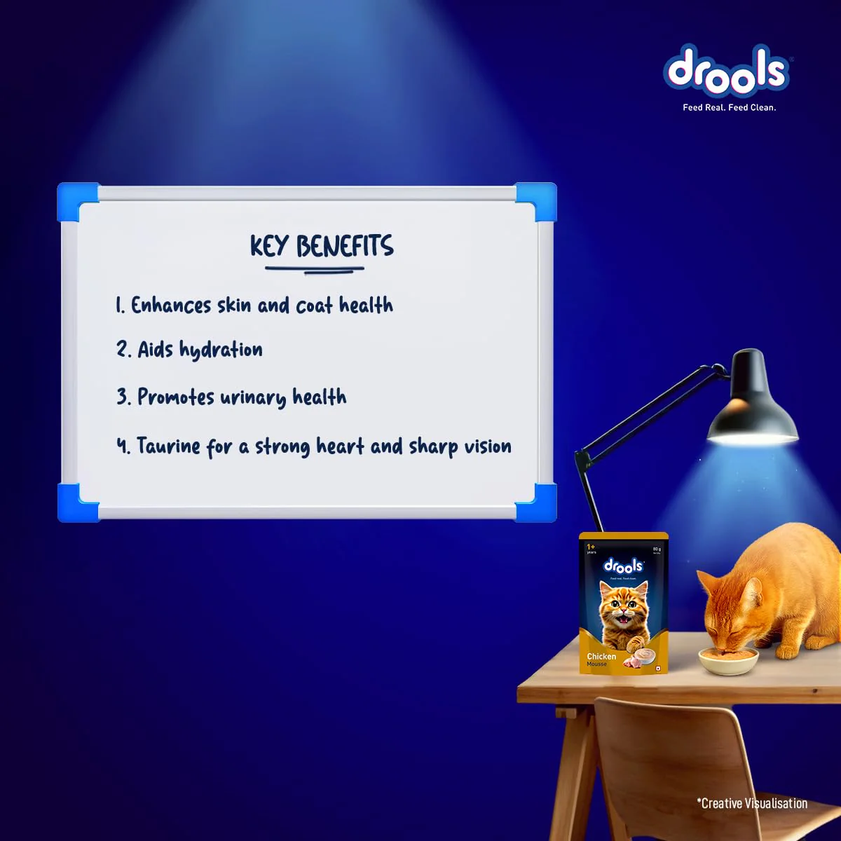 Drools Adult Cat Pouch Chicken Mousse Flavor 80g