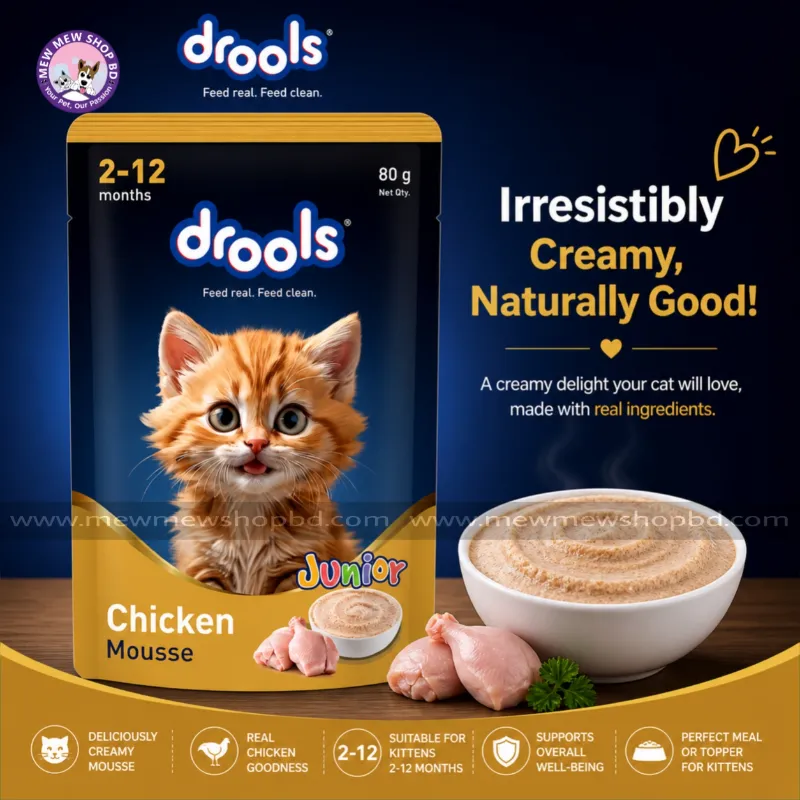 Drools Kitten Cat Pouch Chicken Mousse Flavor 80g