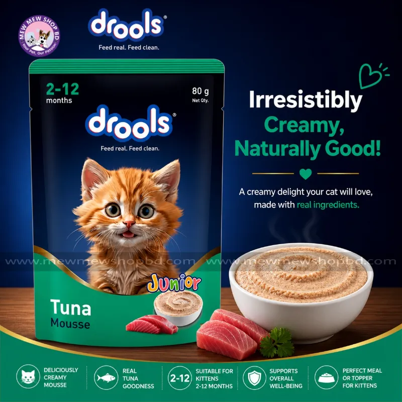 Drools Kitten Cat Pouch Tuna Mousse Flavor 80g
