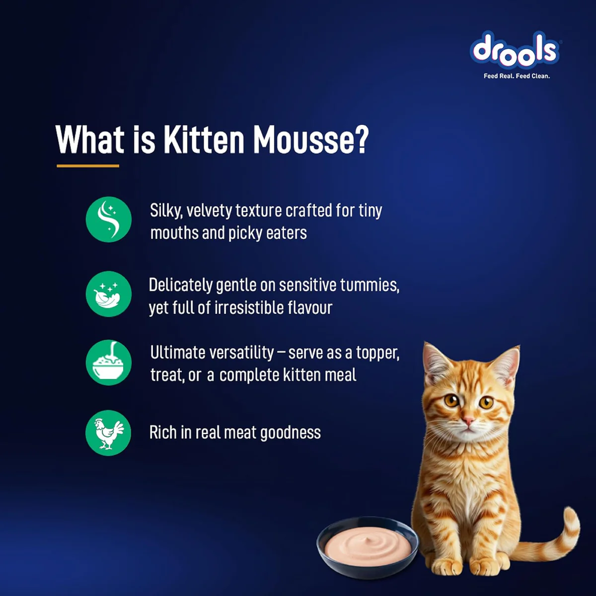 Drools Kitten Cat Pouch Tuna Mousse Flavor 80g