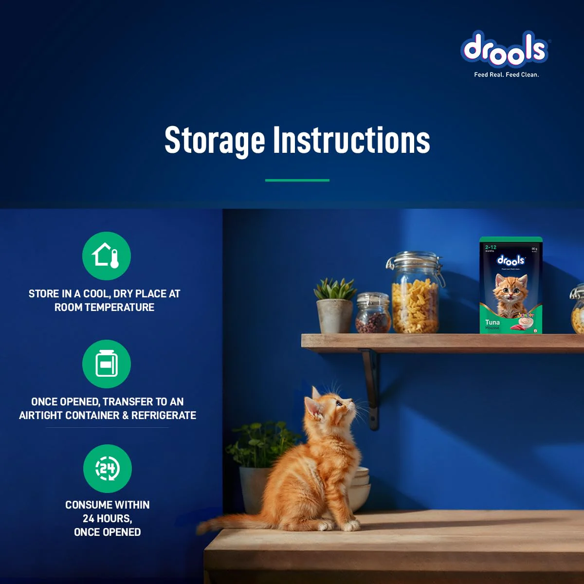 Drools Kitten Cat Pouch Tuna Mousse Flavor 80g