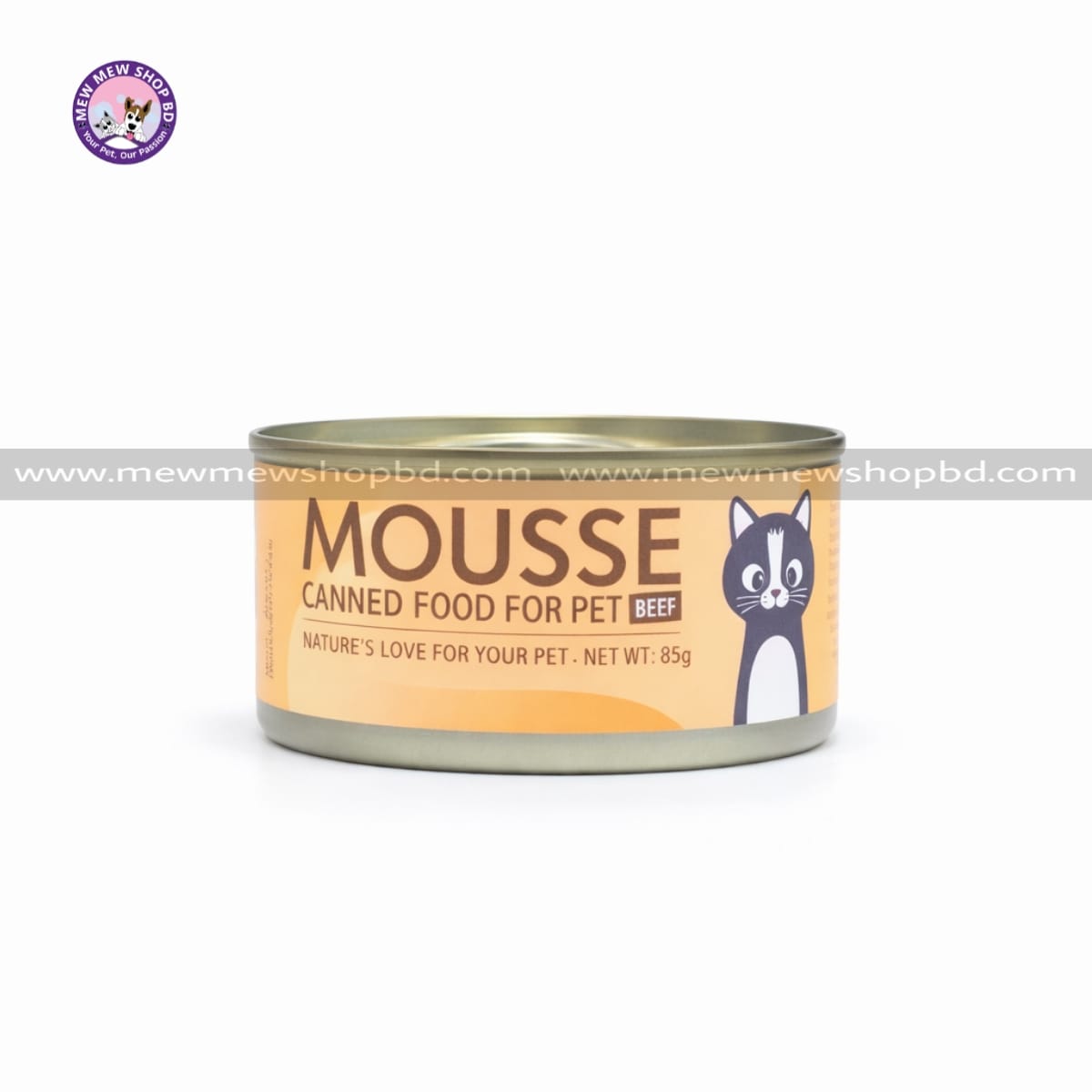 Faenbei Mousse Cat Canned Food Beef 85g