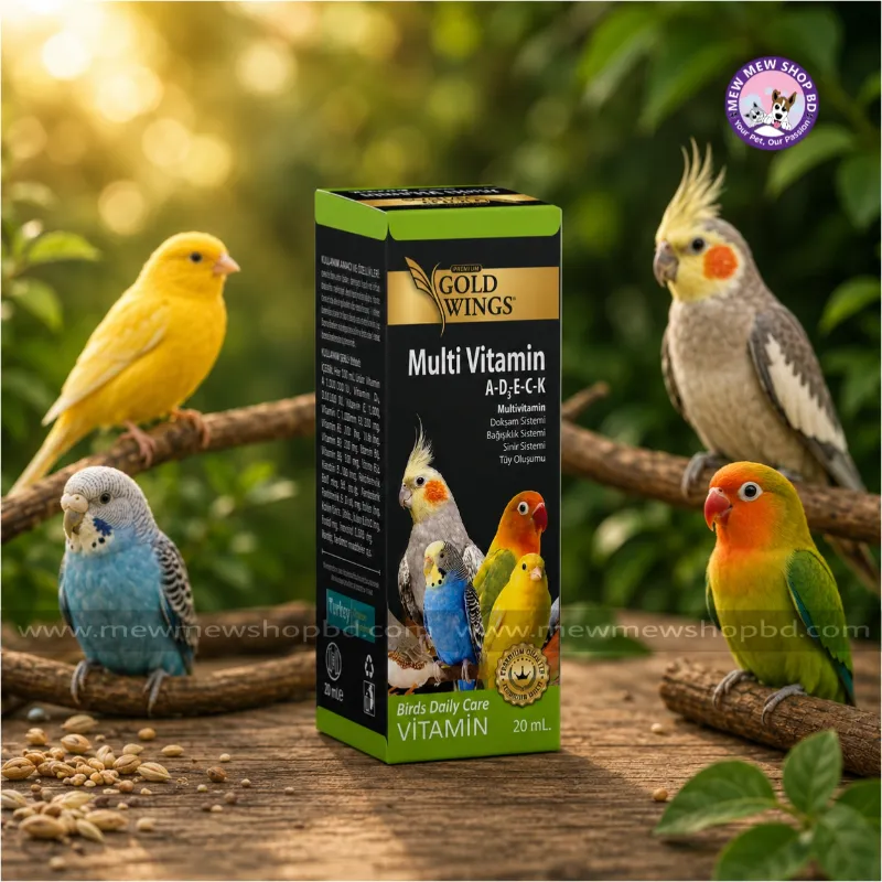Goldwings Premium Multivitamin for Birds Feather Formation / Hair Growth Support 20ml