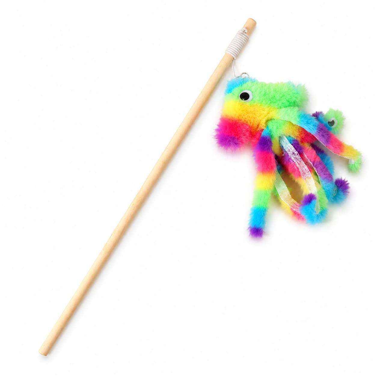 High Quality Attractive Octopus Wooden Teaser Toy for Pet Cat