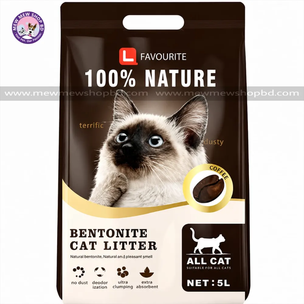L Favourite Bentonite Cat Litter Coffee Flavor 5L