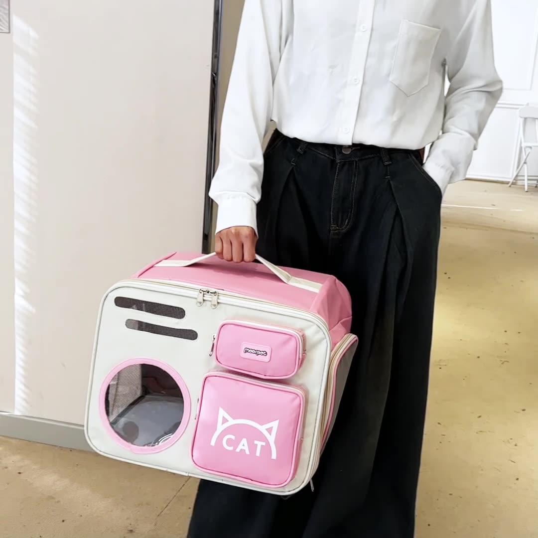 Moorpet Radio Edition Ventilated Comfortable Carrier Backpack for Pet Cat