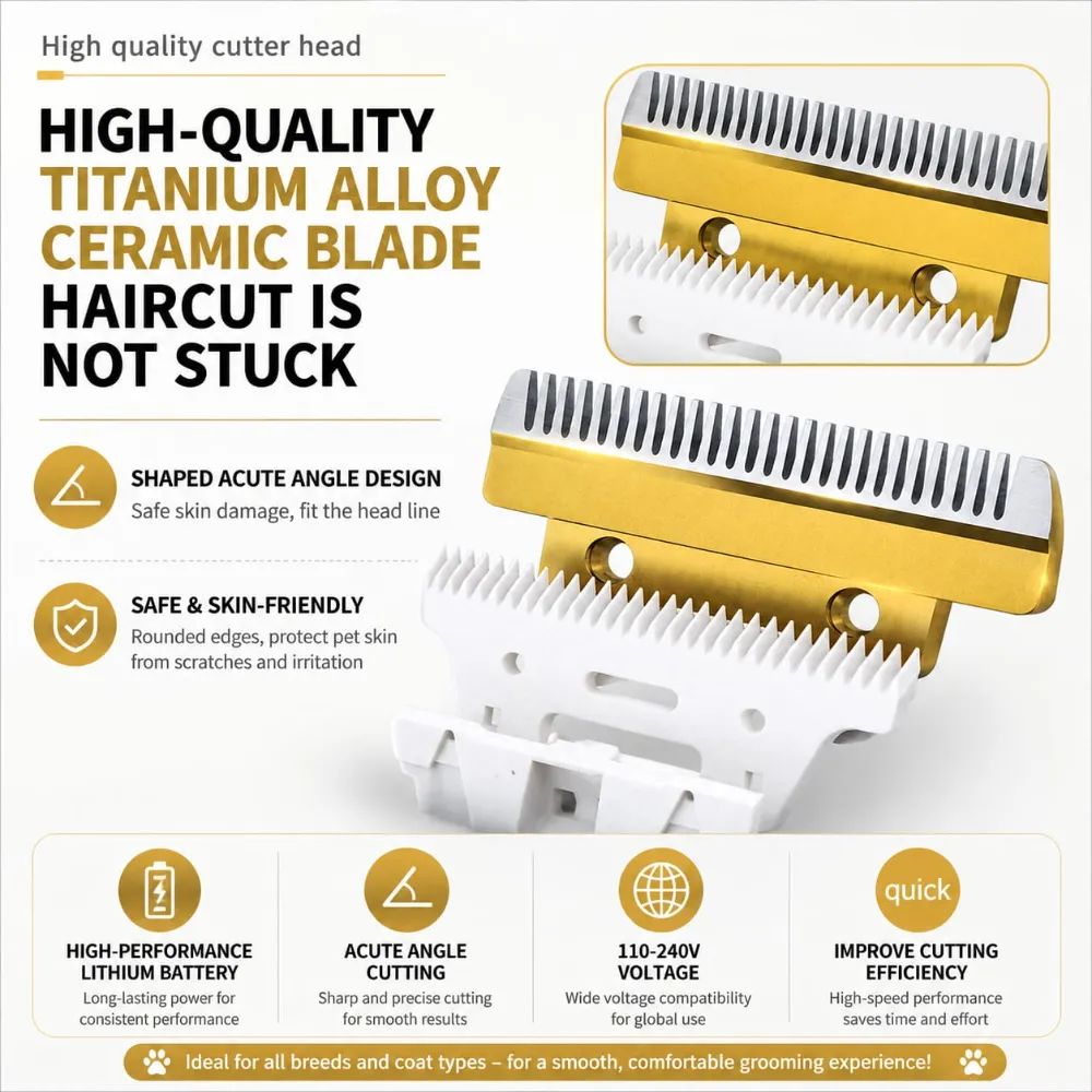 Pet Cat Electrical Trimmer Clipper for Grooming Hair & Fur