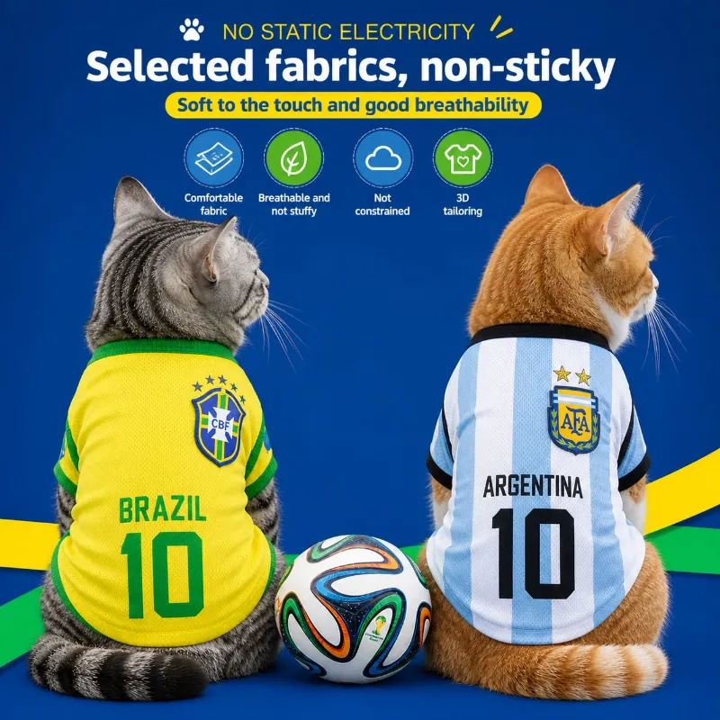 Pet Cat Sleeveless Football Team Jersey Dress / Tshirts ( No Exchange)