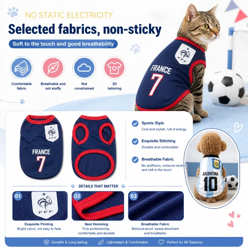 Pet Cat Sleeveless Football Team Jersey Dress / Tshirts ( No Exchange)