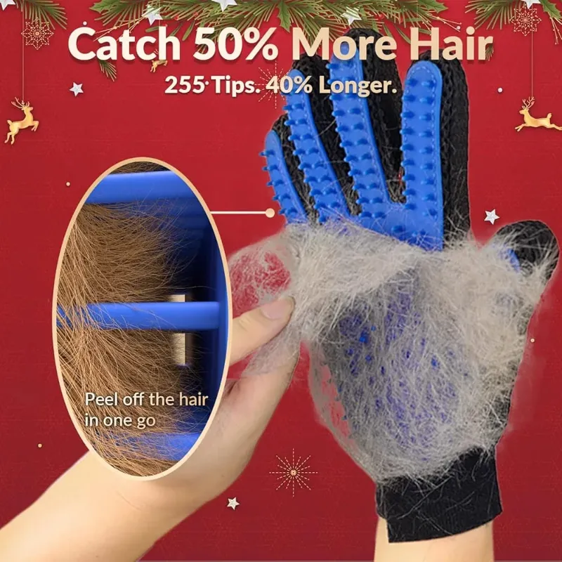 Pet Grooming Gloves  || Hair Remove, Effective Massage, Bathing For All Pets