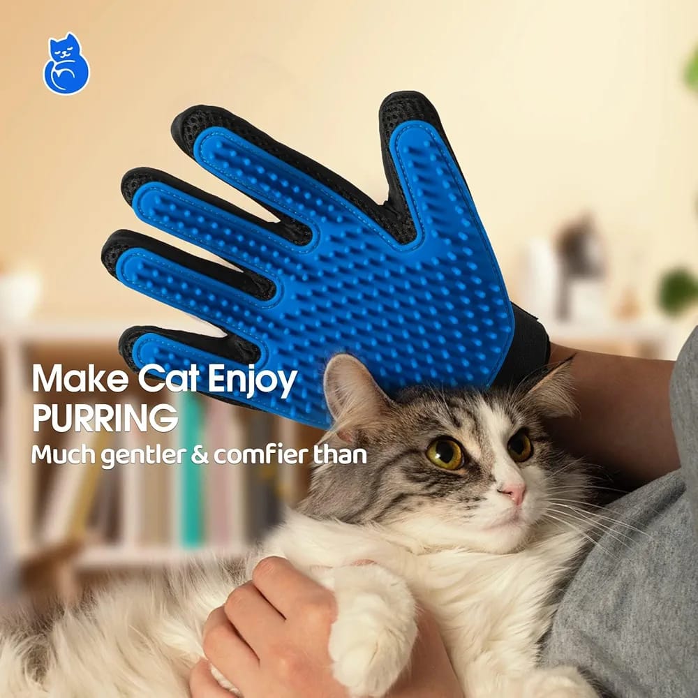 Pet Grooming Gloves  || Hair Remove, Effective Massage, Bathing For All Pets