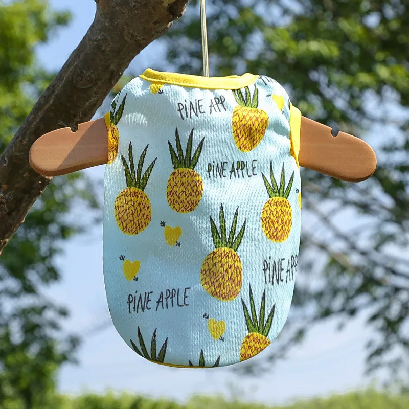 Pineapple Printed Sleeveless Dress / Tshirt for Pet Cat ( No Exchange )