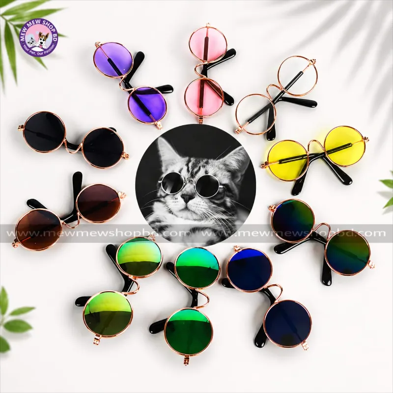 Round Shape Sunglasses For Lovely Pet Cat & Puppy