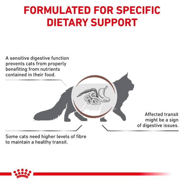 Royal Canin Expert Veterinary Health Nutrition Gastrointestinal S/O Fibre Response Dry Cat Food 2kg