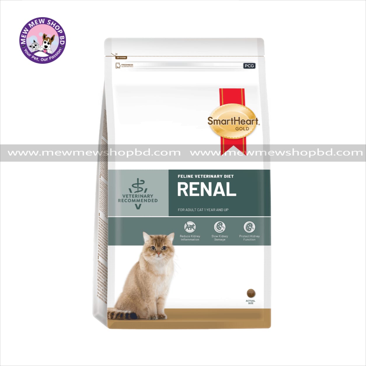 SmartHeart Gold Feline Veterinary Diet Renal Dry Cat Food for Adult Cat