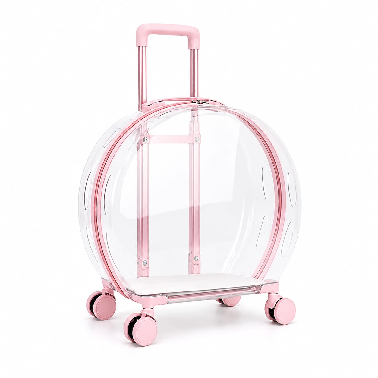 Transparent Cat travel Trolley Cage Large Capacity Bag for Pet Cat & Puppy (Inside Dhaka only)
