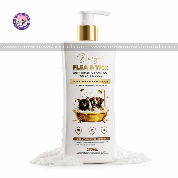 Bengal Flea & Tick Shampoo for Dogs and Cats 250ml