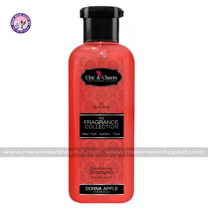 Bearing Chic & Charm Conditioning Shampoo for Cat & Dogs With Donna Apple Fragrance 250ml