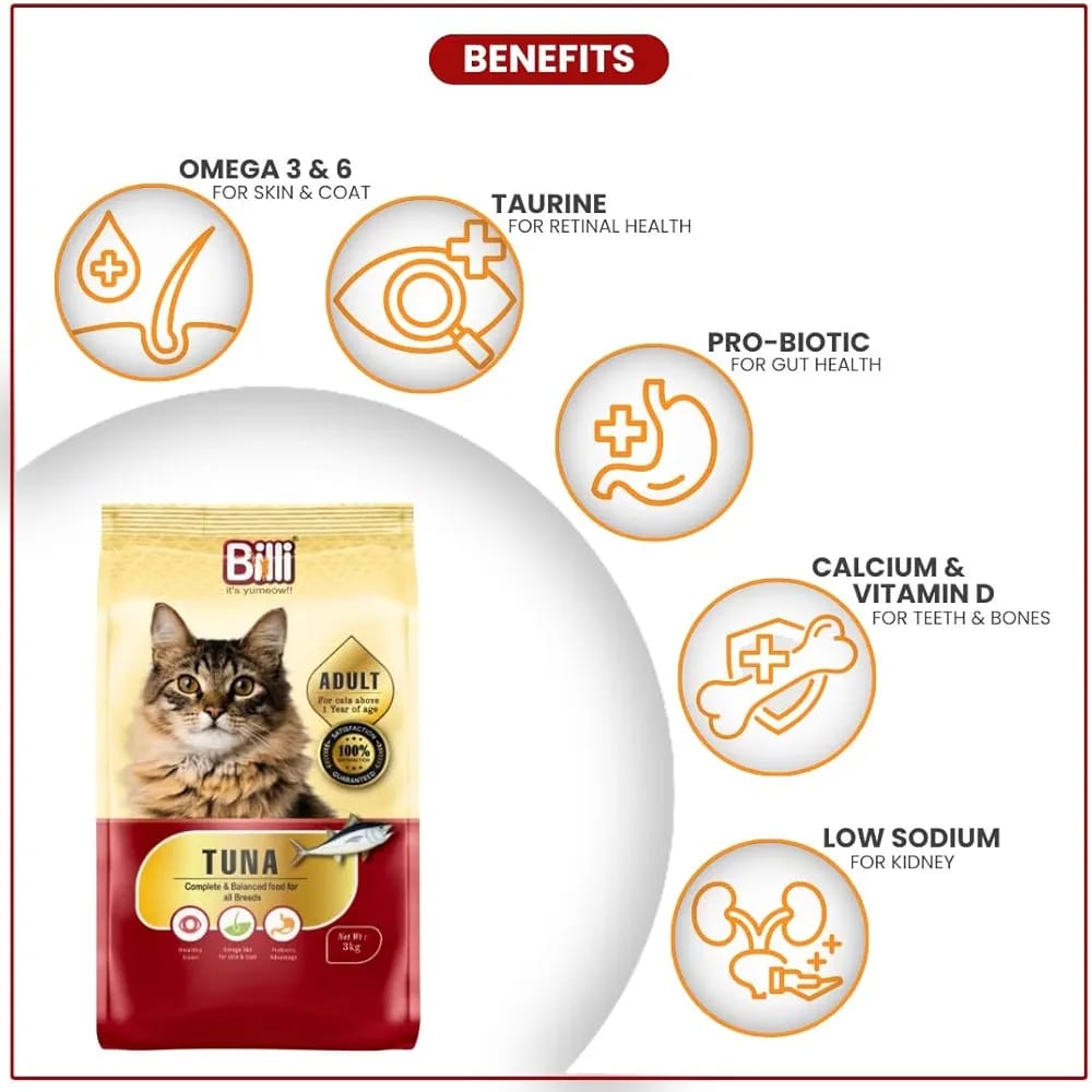 Billi Cat Food for Adult In Real Tuna