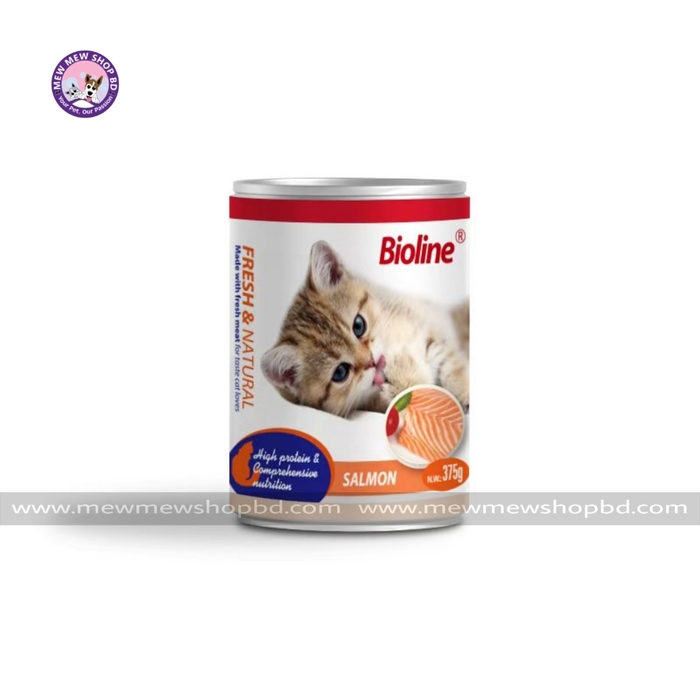 Bioline Canned Cat Food Salmon Flavor 375g