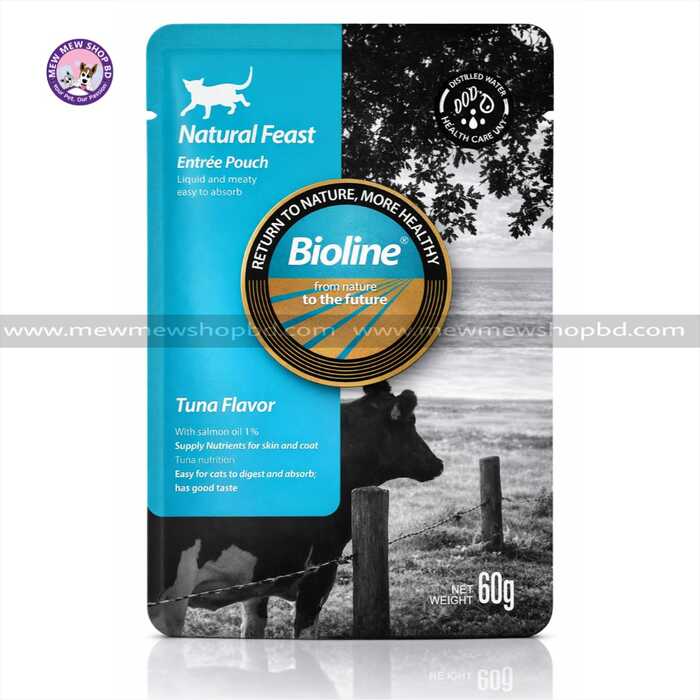 Bioline Natural Feast Tuna Flavor Pouch for Cat 60g