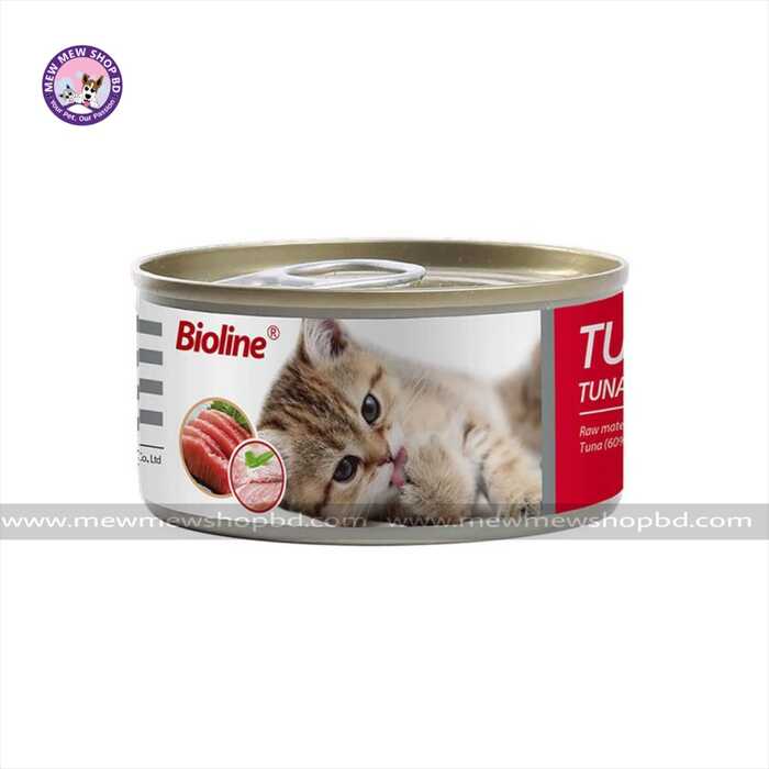 Bioline Tuna & Beef Canned Wet Food for Cat 85g