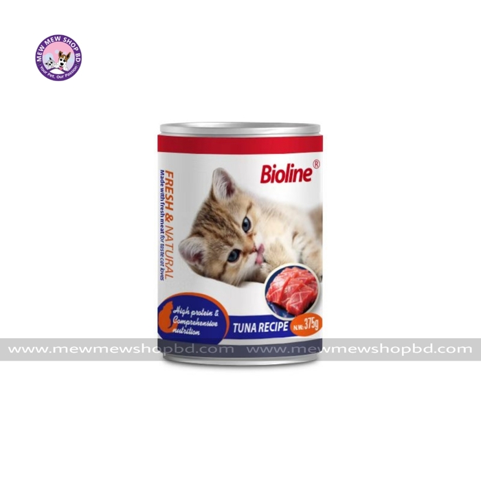 Bioline Canned Cat Food Tuna Flavor 375g