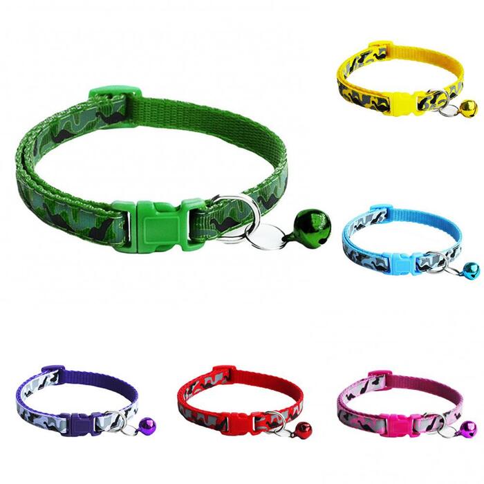 Cat Necklace Collar || Adjustable Breakaway Cat Collar With Bell Rainbow Cat Collar