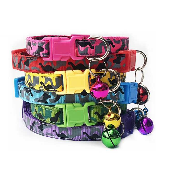Camouflage Print Cat Collar || Cats Puppy Collars Pet Supplies