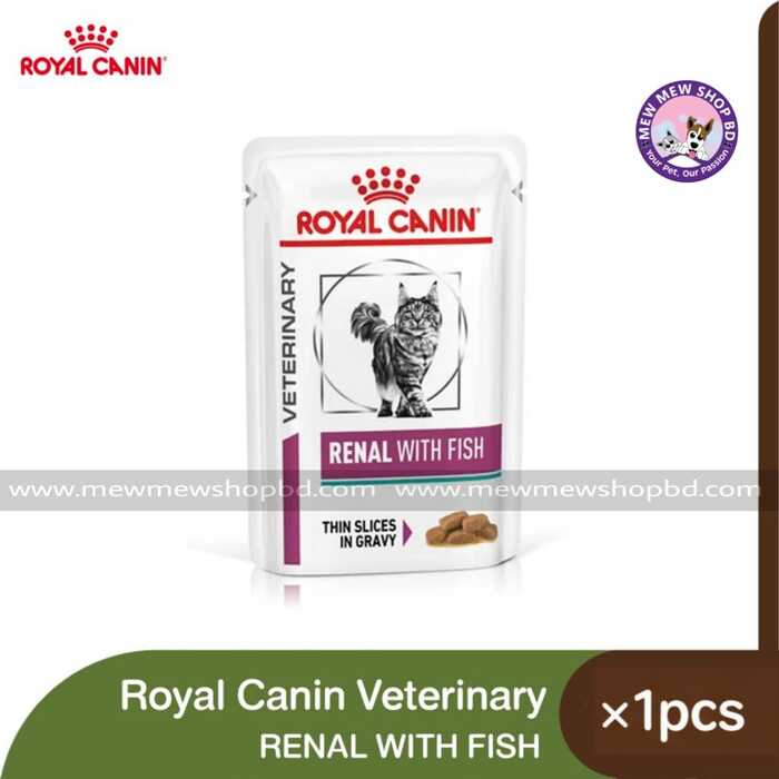 Royal Canin Veterinary Renal with Fish Wet Cat Food X 1pcs