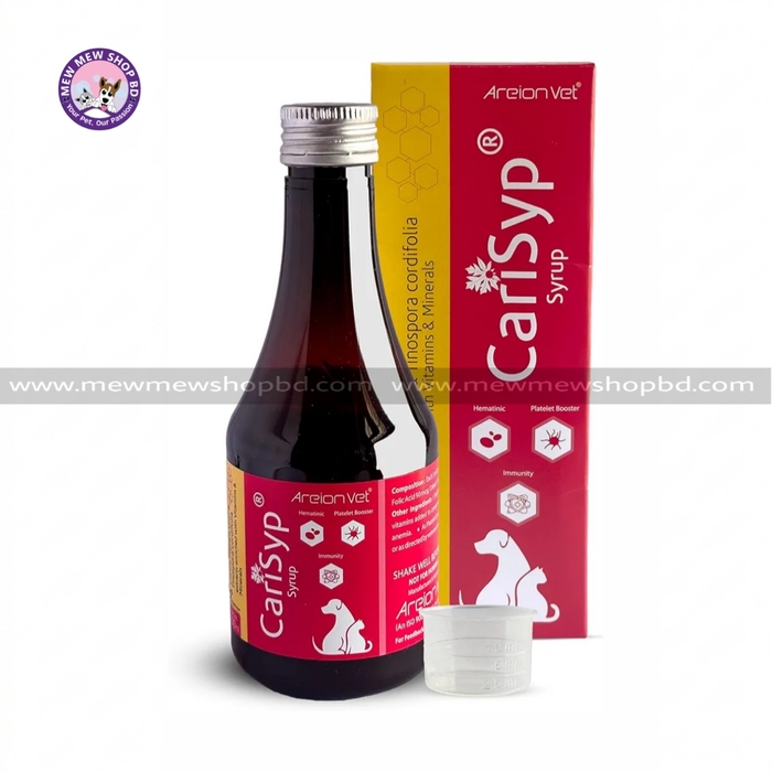 AreionVet CariSyp Syrup Platelet Booster & Hematinic for Dogs and Cats 200ml