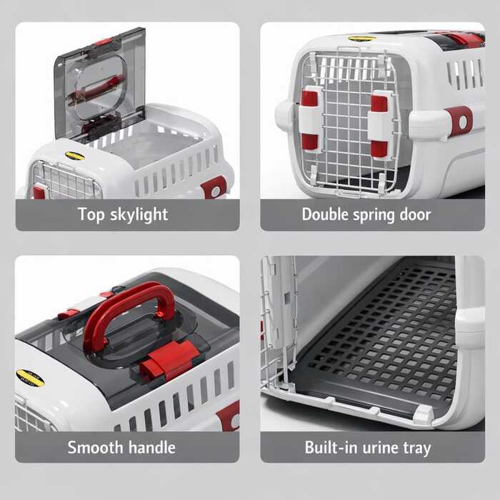 Premium Double Lock Easy to Carry Travel Freely Cat Carrier Box for Pet Cat & Puppy