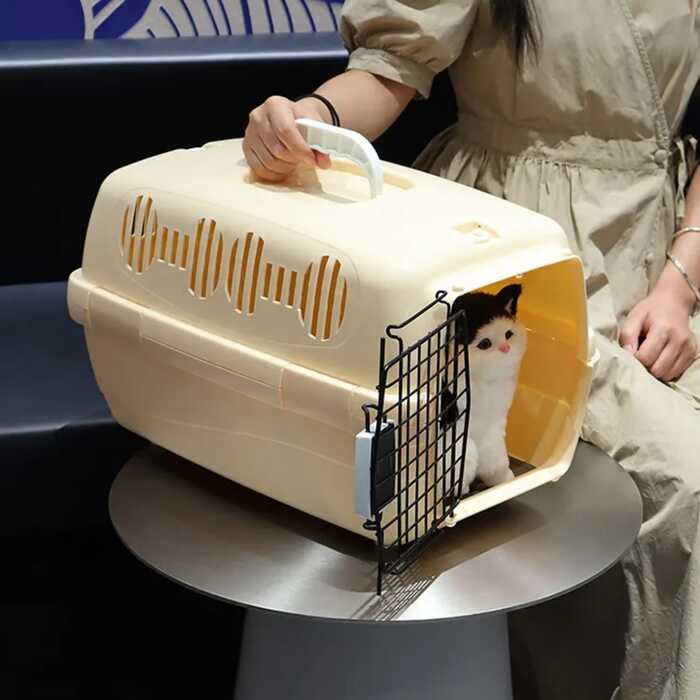Medium Size Portable Carrier Box/ Cage for Pet Cat & Others