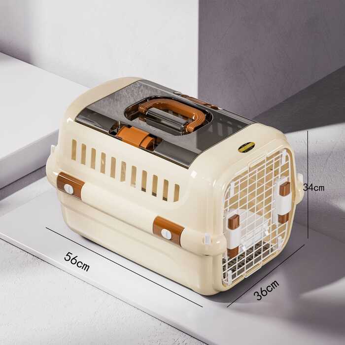 Premium Double Lock Easy to Carry Travel Freely Cat Carrier Box for Pet Cat & Puppy