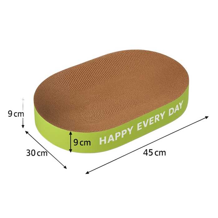 Premium Oval Shape Pet Cat Cardboard Scratcher for Pet Cats & Kittens (Only for Dhaka Metro)