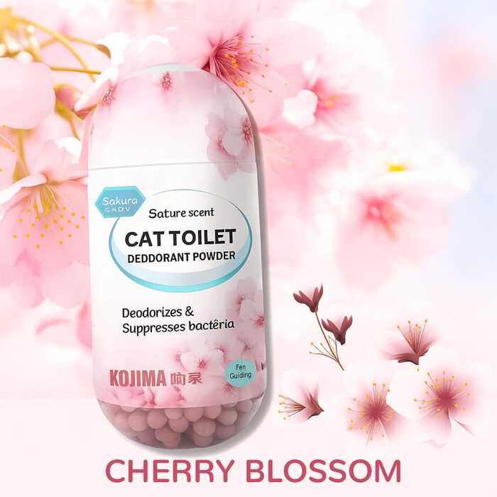 Kojima Super Premium Cat Litter Deodorizer Beads for Litter Box to Control Extra Odor 450ml Bottle