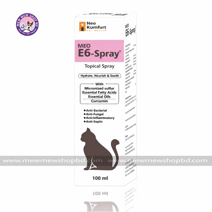 Neo Kumfurt Pet Health MEO E6 Spray Topical Skin Care Spray for Pets 100ml