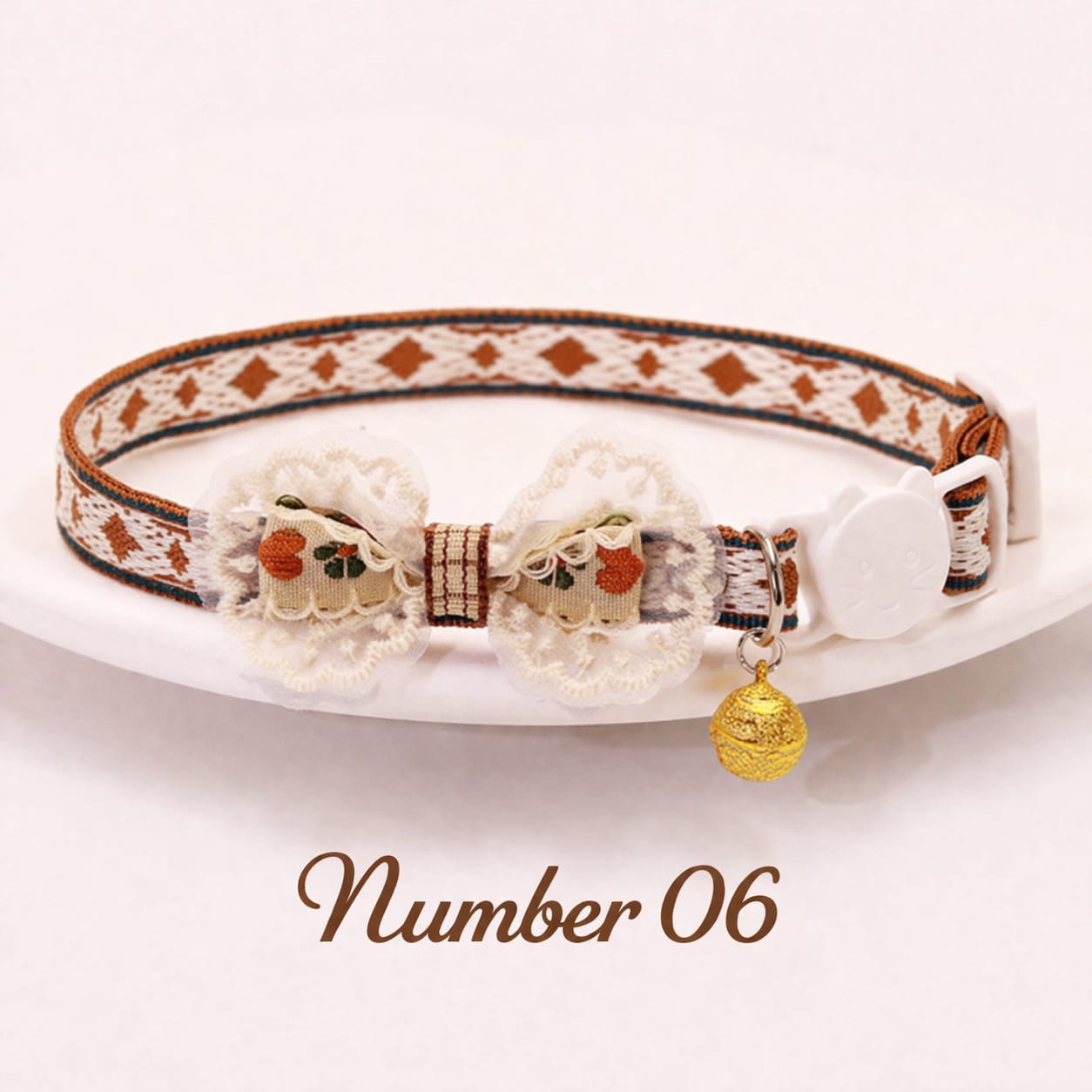 Elegant Lace Bow Pet Collar Adjustable Necklace Style Collar for Cats