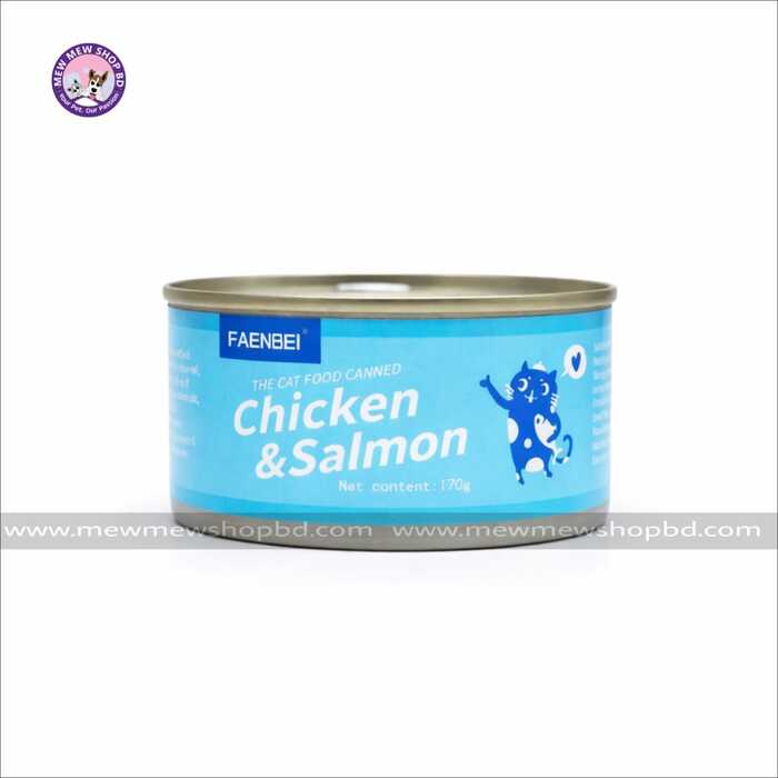 Faenbei Chicken & Salmon Canned Cat Food 170g