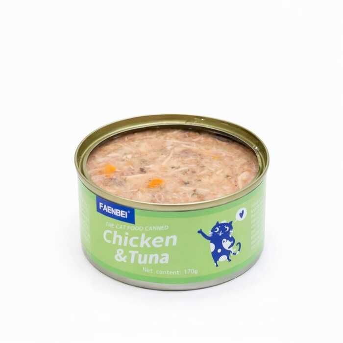 Faenbei Chicken & Tuna Canned Cat Food 170g
