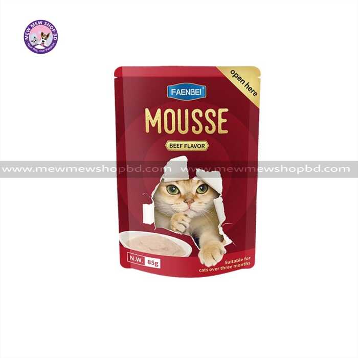Faenbei Mousse Beef Flavor Cat Pouch 85g