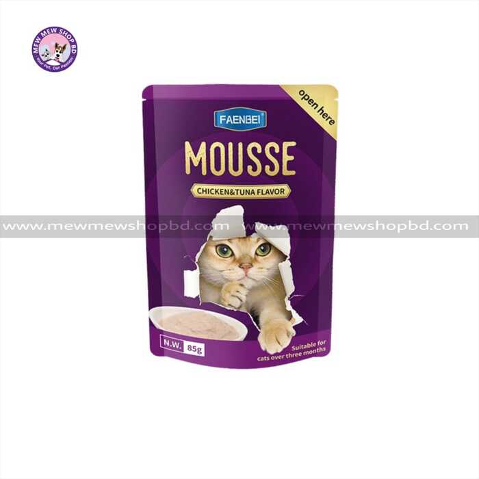 Faenbei Mousse Chicken & Tuna Flavor Cat Pouch 85g